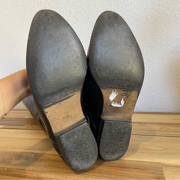 HANA MACKLER Leather Black Boots Size 7 AAA Made in Italy - Picture 10 of 11